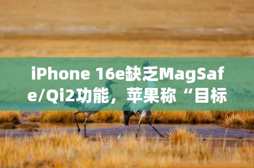 iPhone 16e缺乏MagSafe/Qi2功能，苹果称“目标受众用不到”
