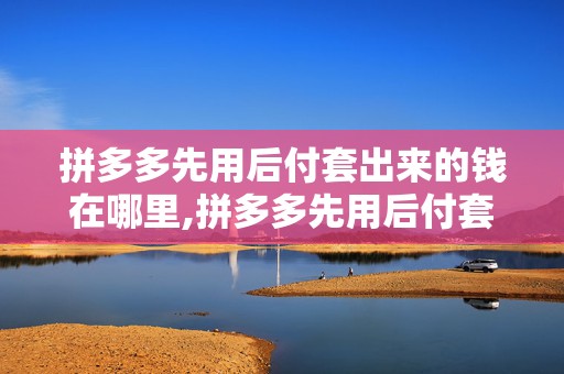 拼多多先用后付套出来的钱在哪里,拼多多先用后付套出来的钱在哪里？