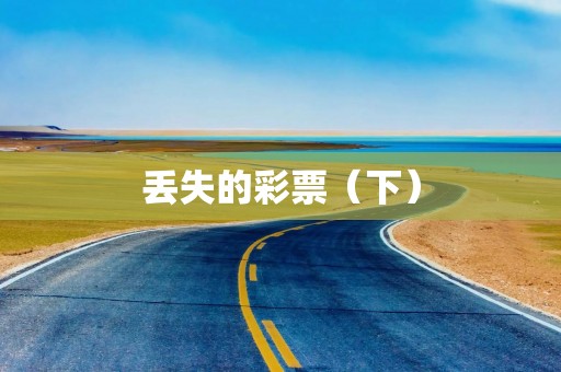 丢失的彩票（下）
