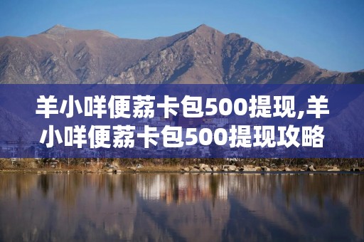 羊小咩便荔卡包500提现,羊小咩便荔卡包500提现攻略