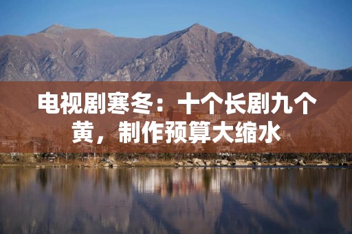 电视剧寒冬：十个长剧九个黄，制作预算大缩水
