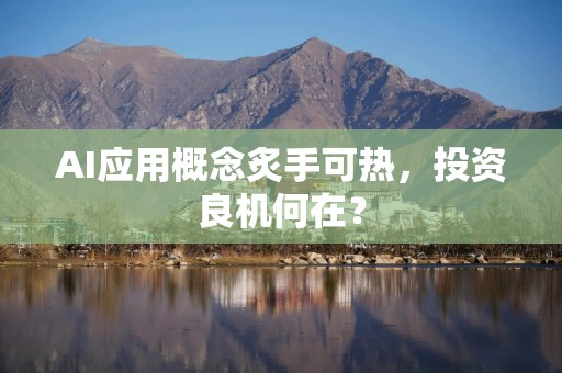 AI应用概念炙手可热，投资良机何在？