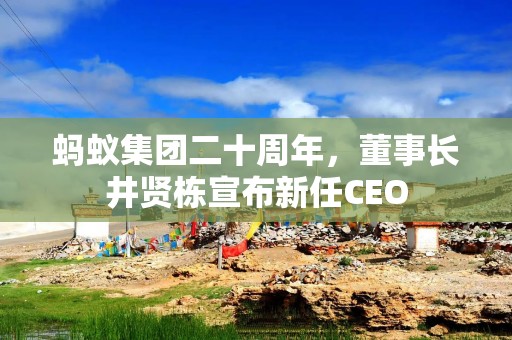 蚂蚁集团二十周年，董事长井贤栋宣布新任CEO