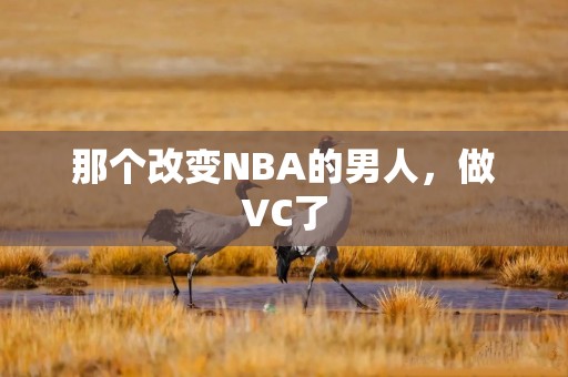 那个改变NBA的男人，做VC了