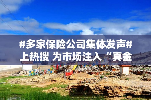#多家保险公司集体发声#上热搜 为市场注入“真金白银”