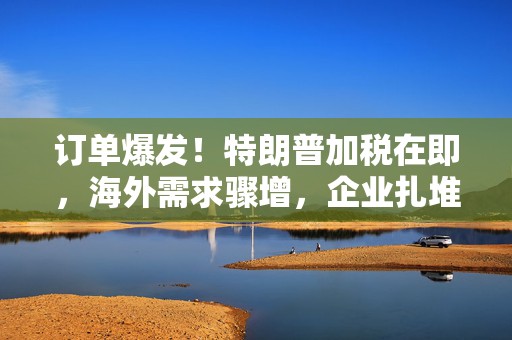 订单爆发！特朗普加税在即，海外需求骤增，企业扎堆“出海建厂”！