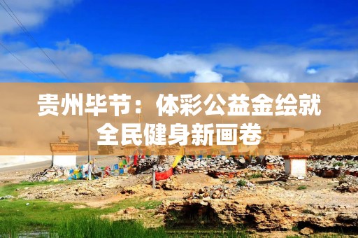贵州毕节：体彩公益金绘就全民健身新画卷