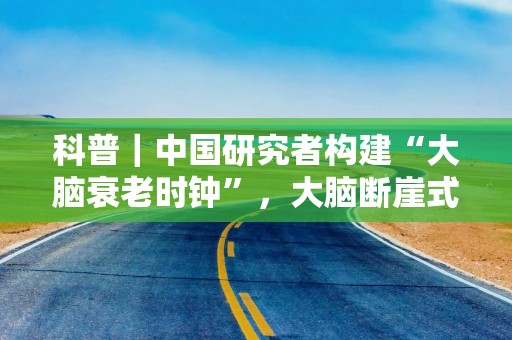 科普｜中国研究者构建“大脑衰老时钟”，大脑断崖式衰老发生在三个年龄段