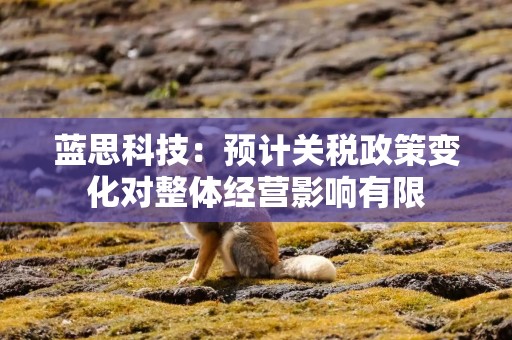 蓝思科技：预计关税政策变化对整体经营影响有限
