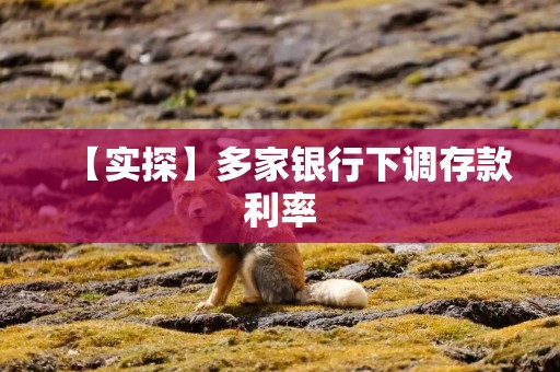 【实探】多家银行下调存款利率