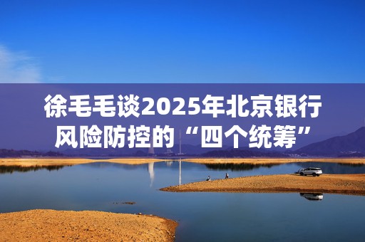徐毛毛谈2025年北京银行风险防控的“四个统筹”