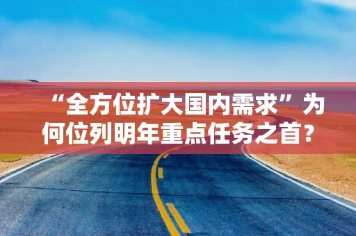 “全方位扩大国内需求”为何位列明年重点任务之首？专家解读
