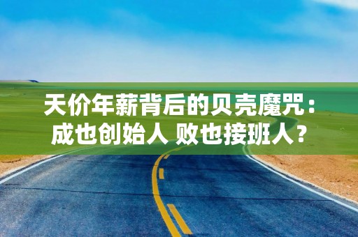 天价年薪背后的贝壳魔咒：成也创始人 败也接班人？