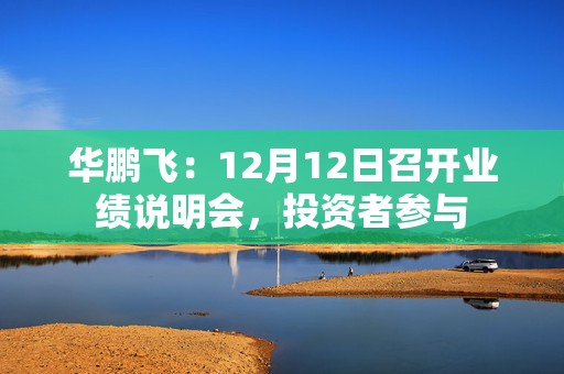 华鹏飞：12月12日召开业绩说明会，投资者参与
