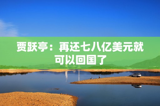 贾跃亭：再还七八亿美元就可以回国了