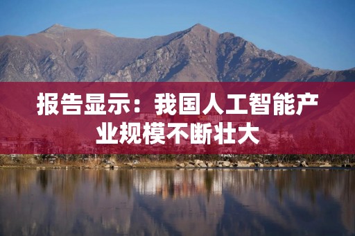 报告显示：我国人工智能产业规模不断壮大