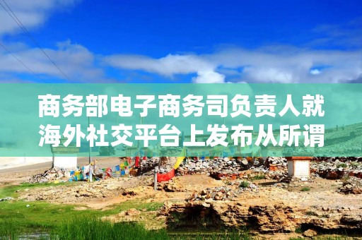 商务部电子商务司负责人就海外社交平台上发布从所谓中国“代工厂”低价购买国际知名品牌事答记者问