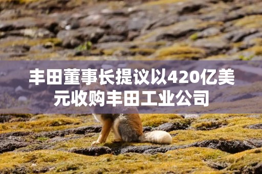丰田董事长提议以420亿美元收购丰田工业公司