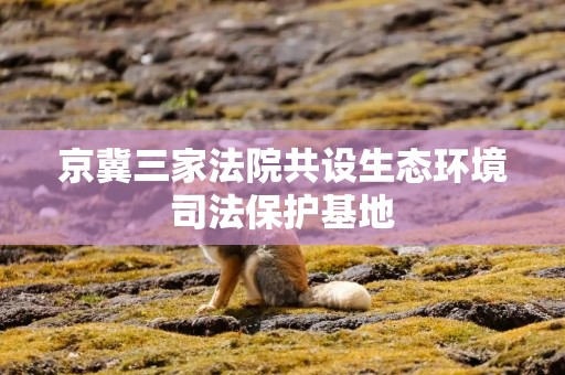 京冀三家法院共设生态环境司法保护基地