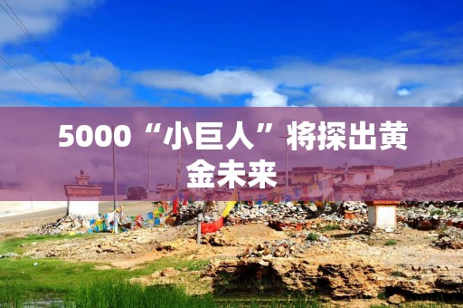 5000“小巨人”将探出黄金未来