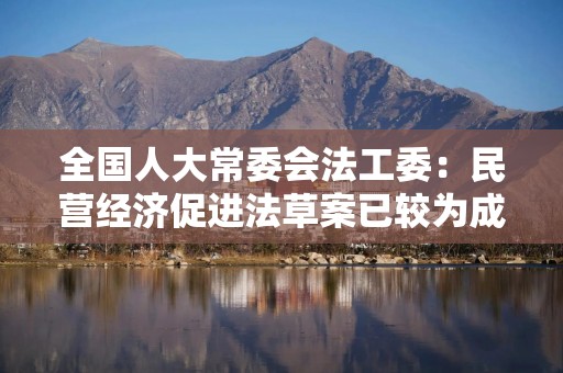 全国人大常委会法工委：民营经济促进法草案已较为成熟，编纂生态环境法典正当其时