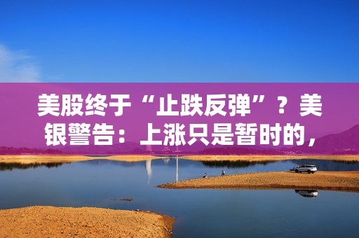 美股终于“止跌反弹”？美银警告：上涨只是暂时的，除非……