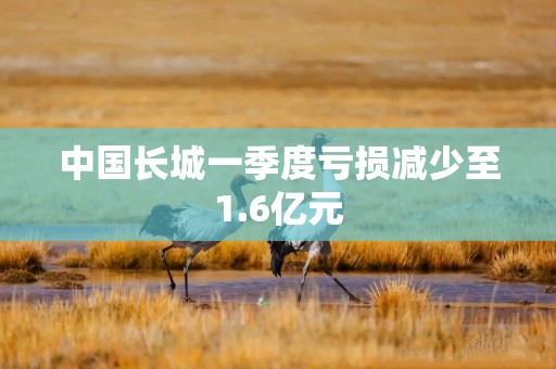 中国长城一季度亏损减少至1.6亿元