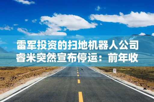 雷军投资的扫地机器人公司睿米突然宣布停运：前年收入还高达6亿