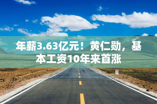 年薪3.63亿元！黄仁勋，基本工资10年来首涨