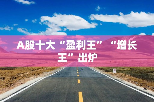 A股十大“盈利王”“增长王”出炉