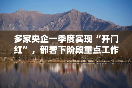 多家央企一季度实现“开门红”，部署下阶段重点工作