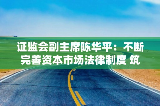 证监会副主席陈华平：不断完善资本市场法律制度 筑牢投资者合法权益保护的“安全网”