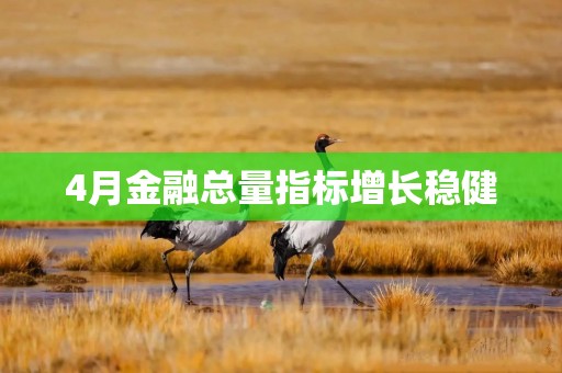 4月金融总量指标增长稳健