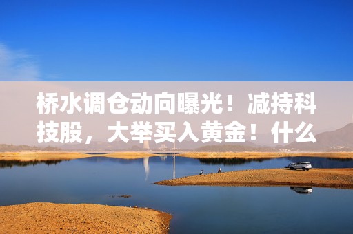 桥水调仓动向曝光！减持科技股，大举买入黄金！什么信号？