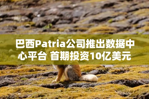 巴西Patria公司推出数据中心平台 首期投资10亿美元