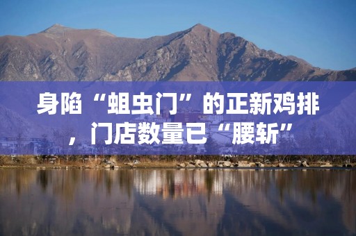 身陷“蛆虫门”的正新鸡排，门店数量已“腰斩”