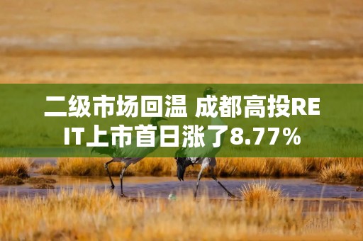 二级市场回温 成都高投REIT上市首日涨了8.77%