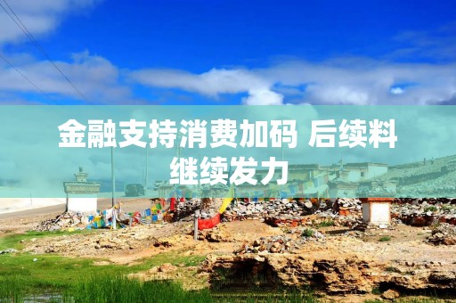金融支持消费加码 后续料继续发力