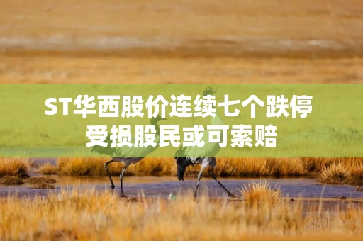 ST华西股价连续七个跌停 受损股民或可索赔