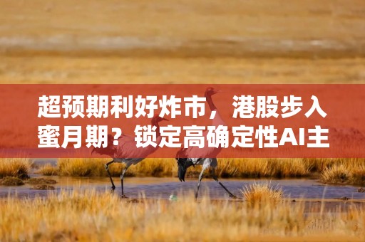超预期利好炸市，港股步入蜜月期？锁定高确定性AI主线，腾讯、阿里财报来袭