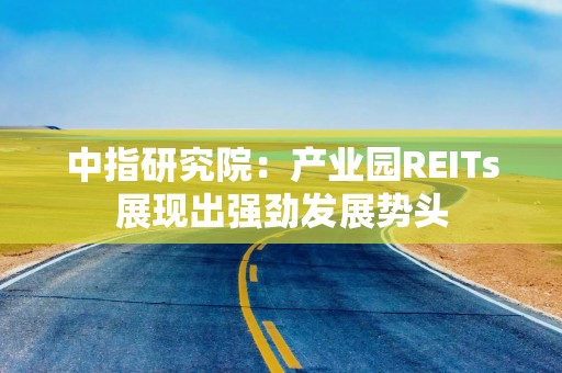 中指研究院：产业园REITs展现出强劲发展势头