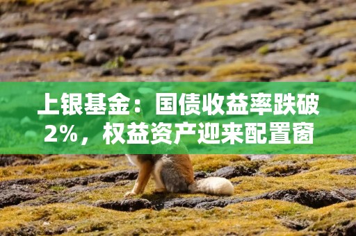 上银基金：国债收益率跌破2%，权益资产迎来配置窗口