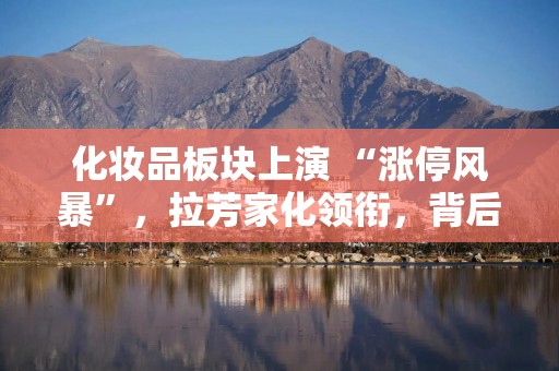 化妆品板块上演 “涨停风暴”，拉芳家化领衔，背后原因大揭秘