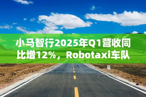 小马智行2025年Q1营收同比增12%，Robotaxi车队规模年底达千台