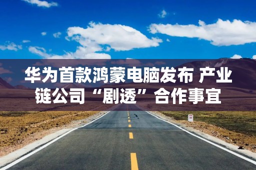 华为首款鸿蒙电脑发布 产业链公司“剧透”合作事宜