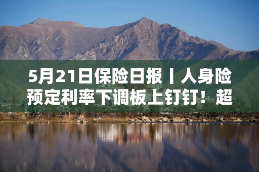 5月21日保险日报丨人身险预定利率下调板上钉钉！超6成机构营收利润增长，国寿投资反超平安资产
