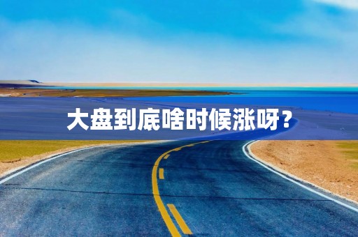 大盘到底啥时候涨呀？