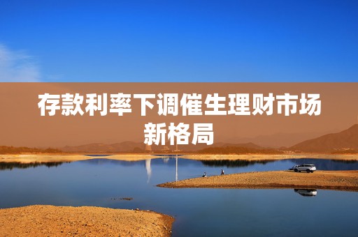 存款利率下调催生理财市场新格局