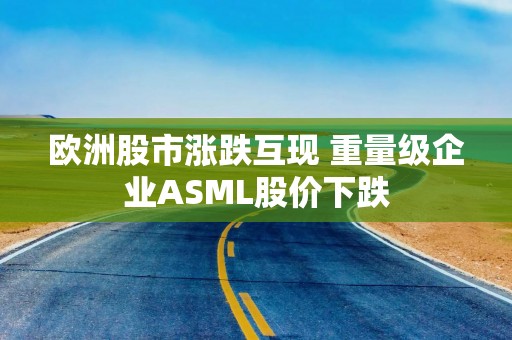 欧洲股市涨跌互现 重量级企业ASML股价下跌