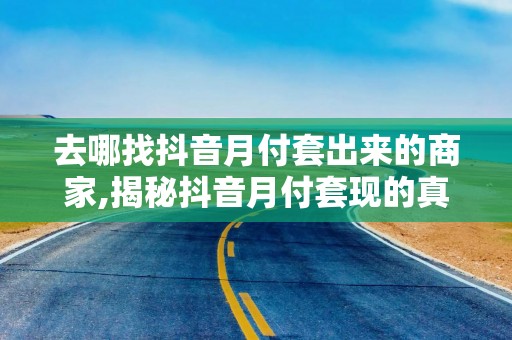 去哪找抖音月付套出来的商家,揭秘抖音月付套现的真相与风险